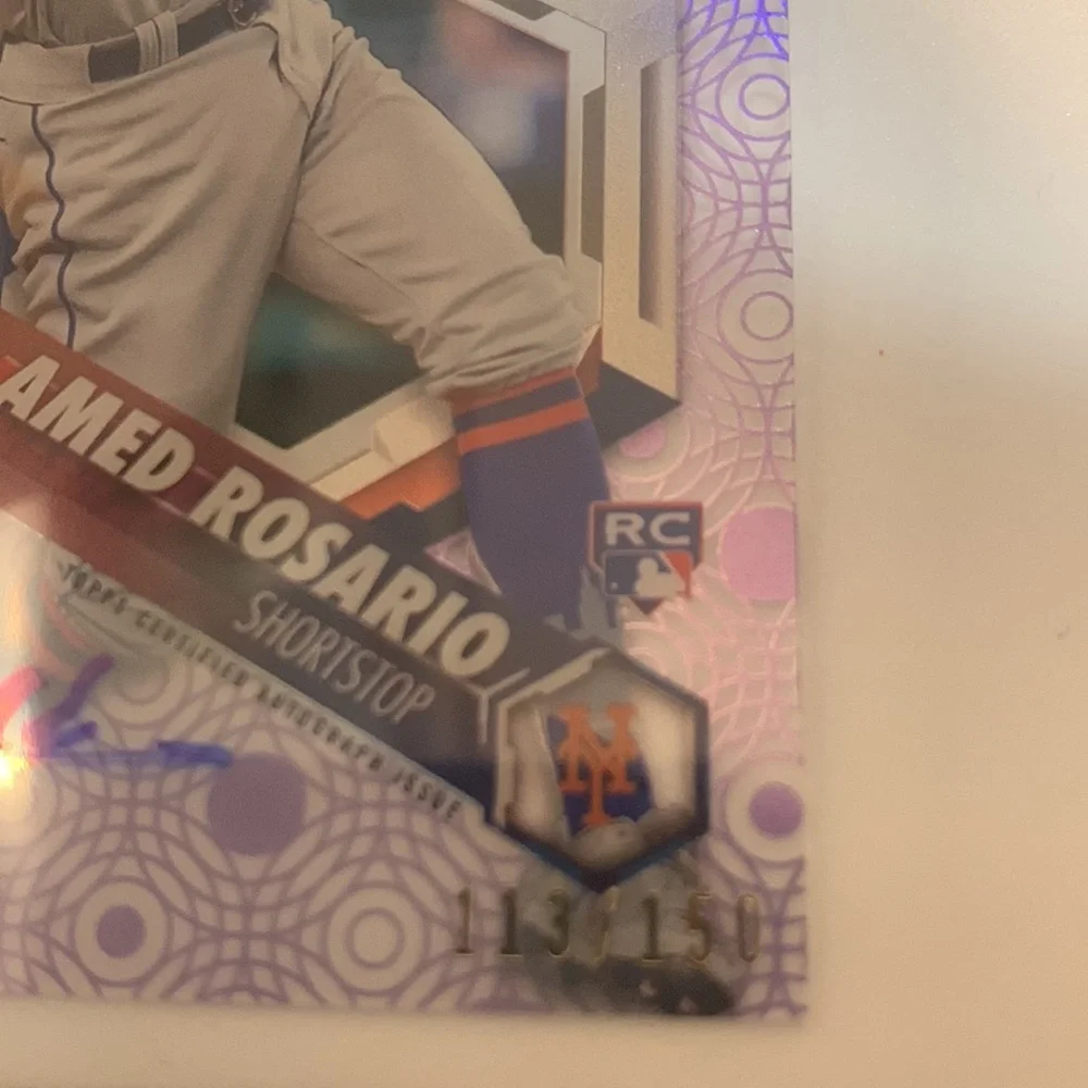 Topps Certified Amed Rosario Auto NY Mets 113/150 (012)